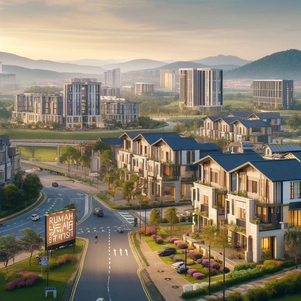 Vibrant residential area showcasing Rumah Selangorku Setia Alam with modern homes, green parks, and family-friendly surroundings in Setia Alam, Malaysia